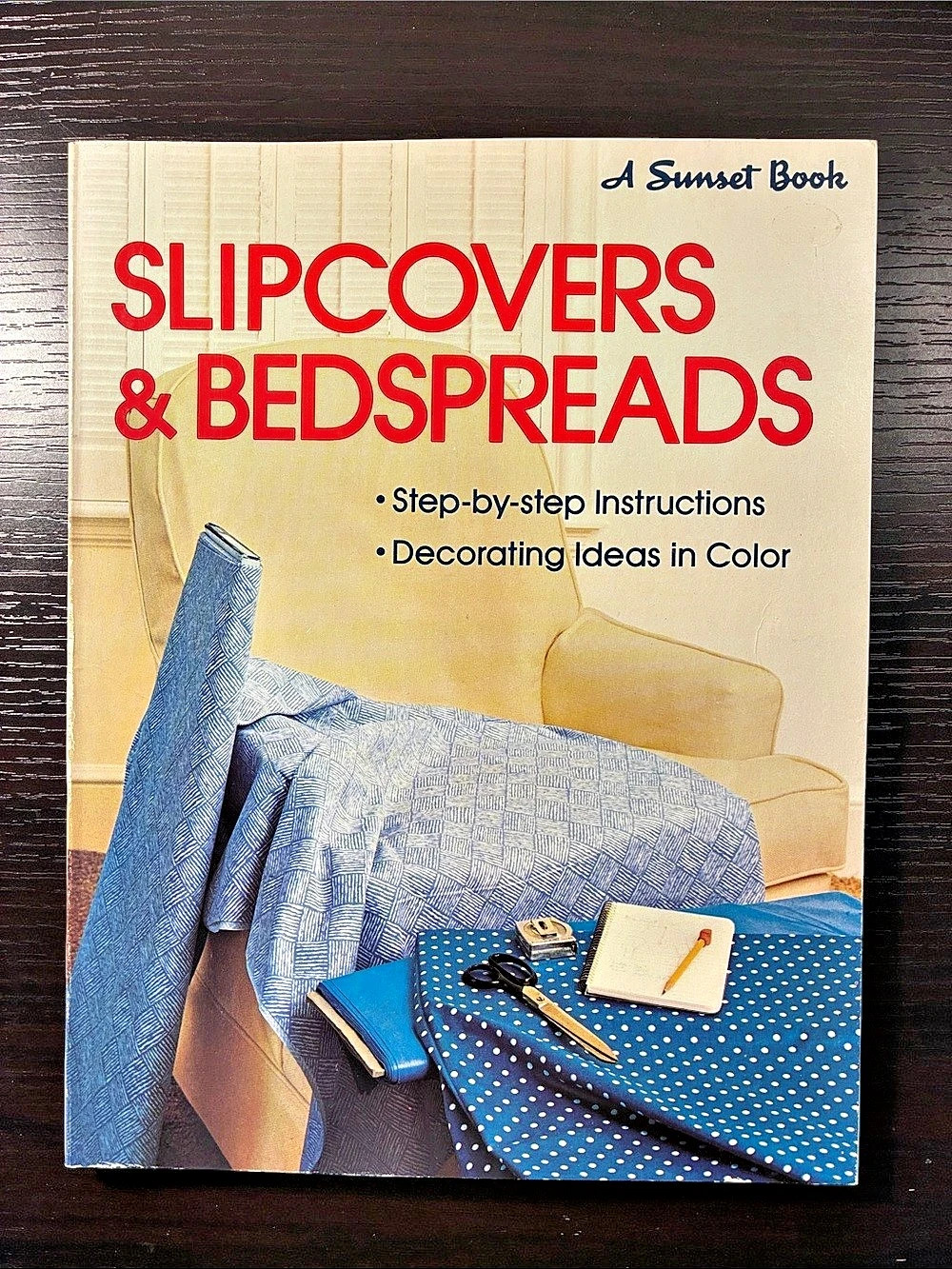 Sunset Slipcovers & Bedspreads Decorating Guide Book Blue